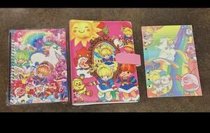 Rainbow Brite size A5 Binder w/ stationery paper and notebook